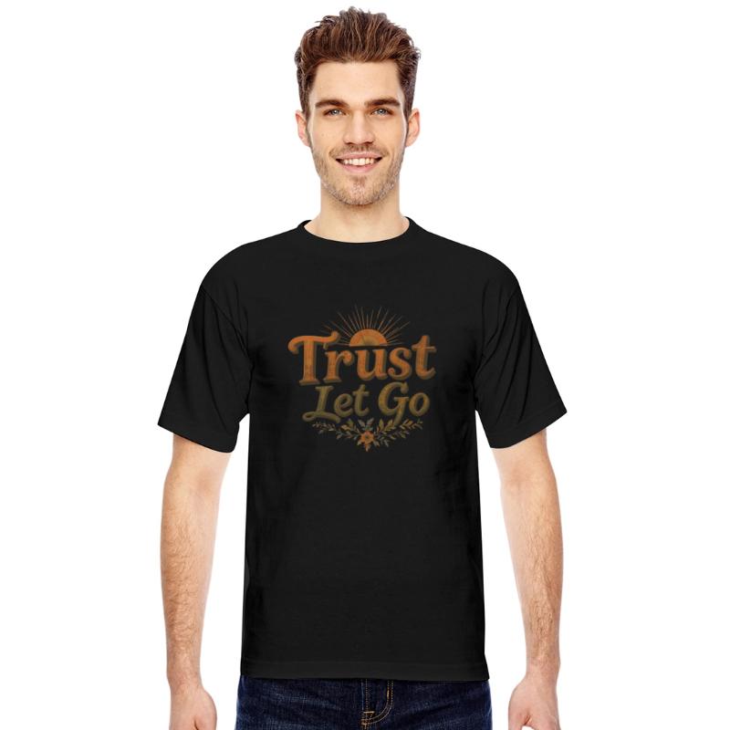 Trust Let Go Shirt Vintage Inspirational Spiritual