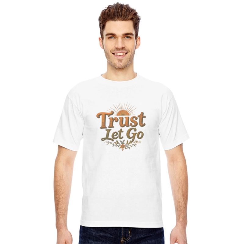 Trust Let Go Shirt Vintage Inspirational Spiritual