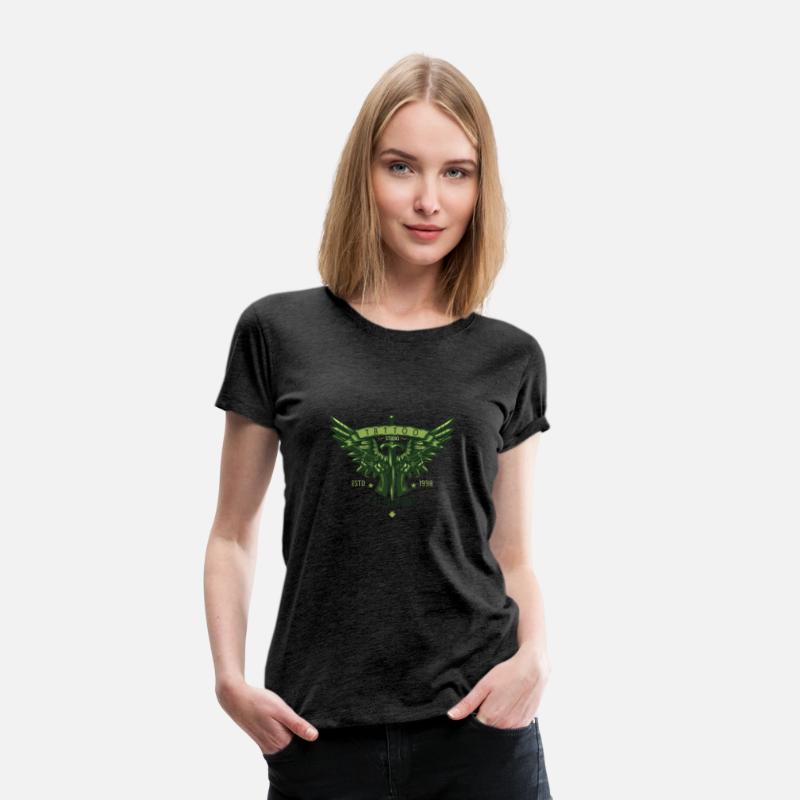 two pistols knife wings illustration tshirt design