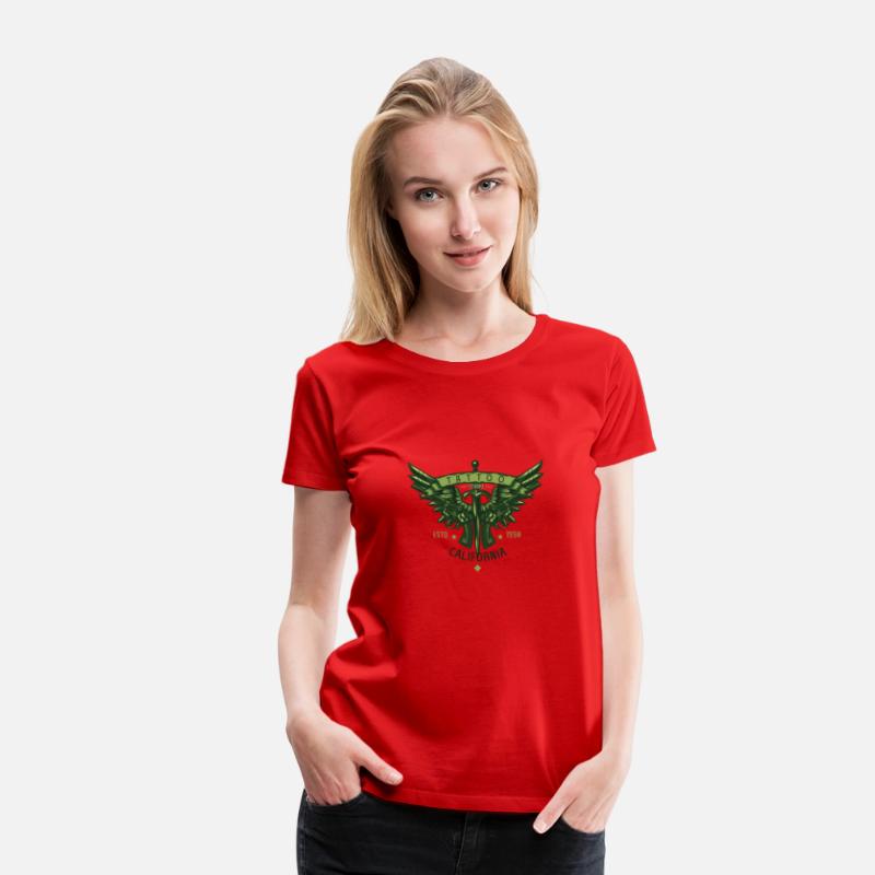 two pistols knife wings illustration tshirt design
