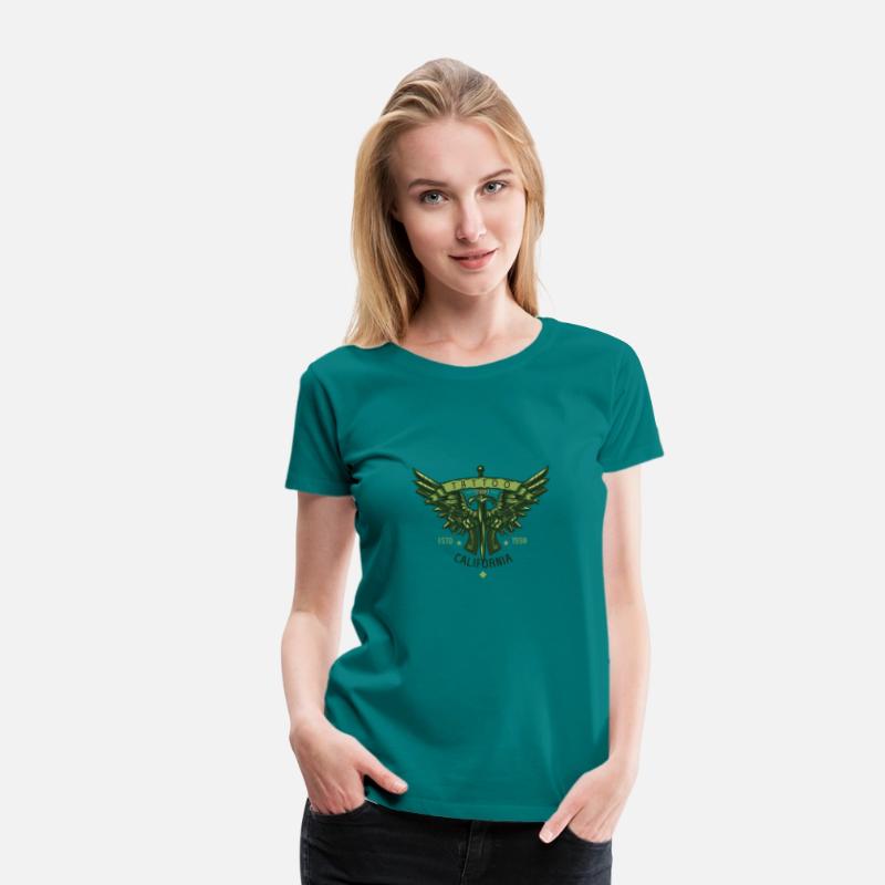 two pistols knife wings illustration tshirt design