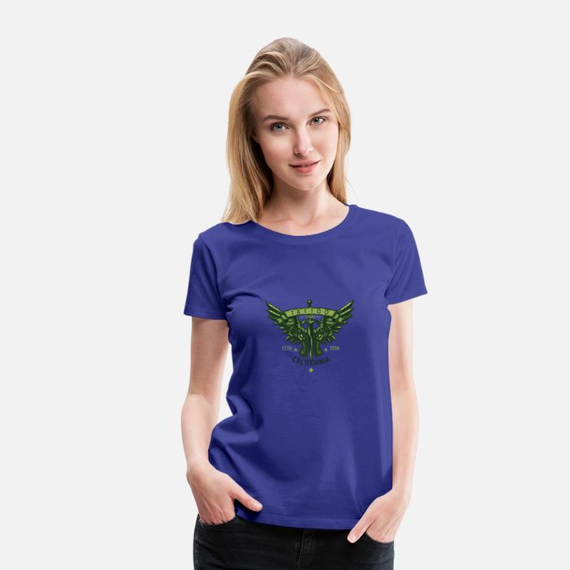 two pistols knife wings illustration tshirt design