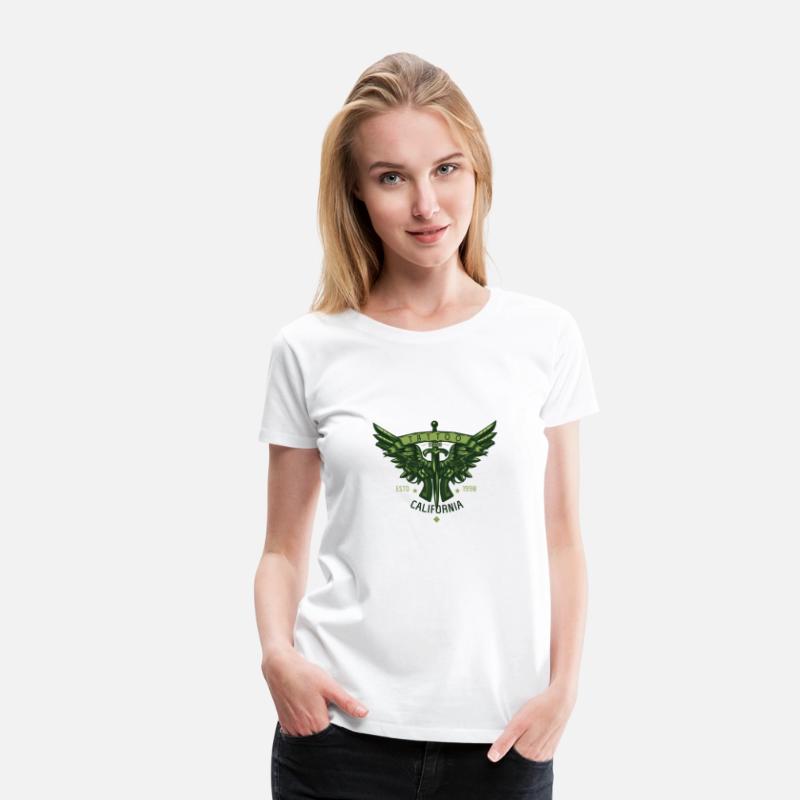 two pistols knife wings illustration tshirt design