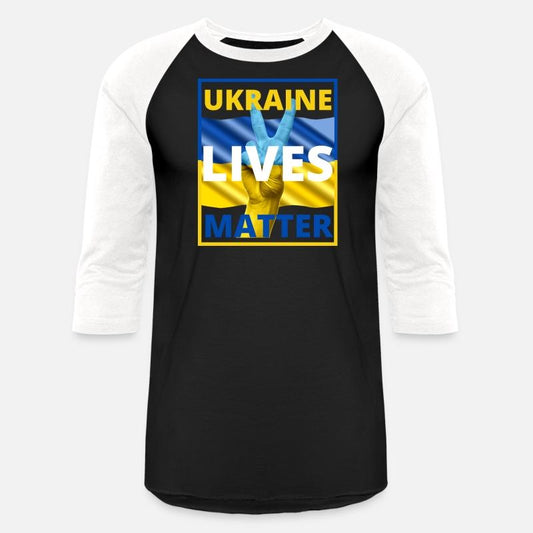 UKRAINE LIVES MATTER Peace Sign Ukraine Flag