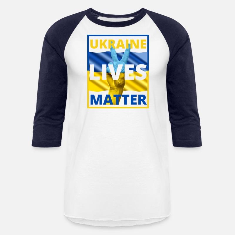 UKRAINE LIVES MATTER Peace Sign Ukraine Flag