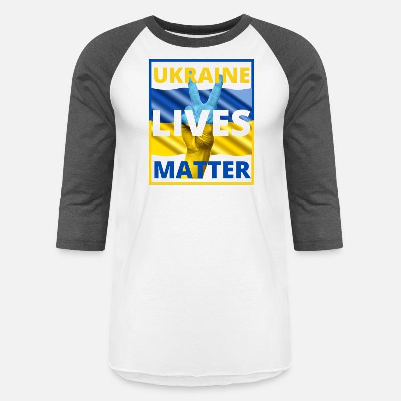 UKRAINE LIVES MATTER Peace Sign Ukraine Flag