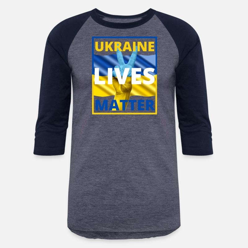 UKRAINE LIVES MATTER Peace Sign Ukraine Flag