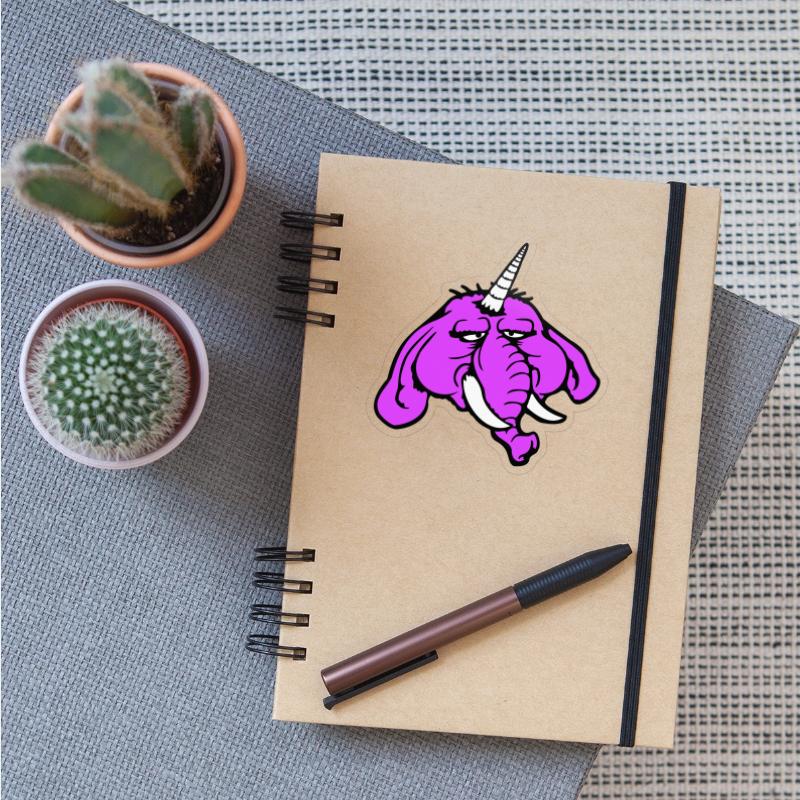 Unicorn Big Elephant Sitting Angry Sad Funny Cool