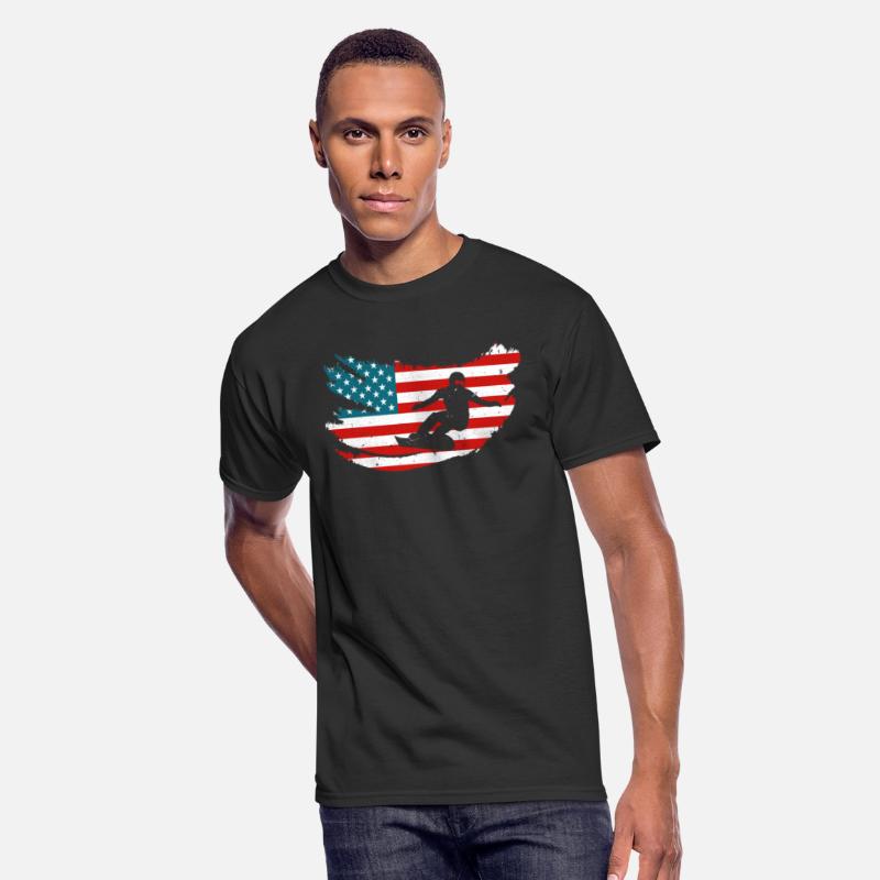 USA Snowboarding Snowboarder Shirt Snowboard