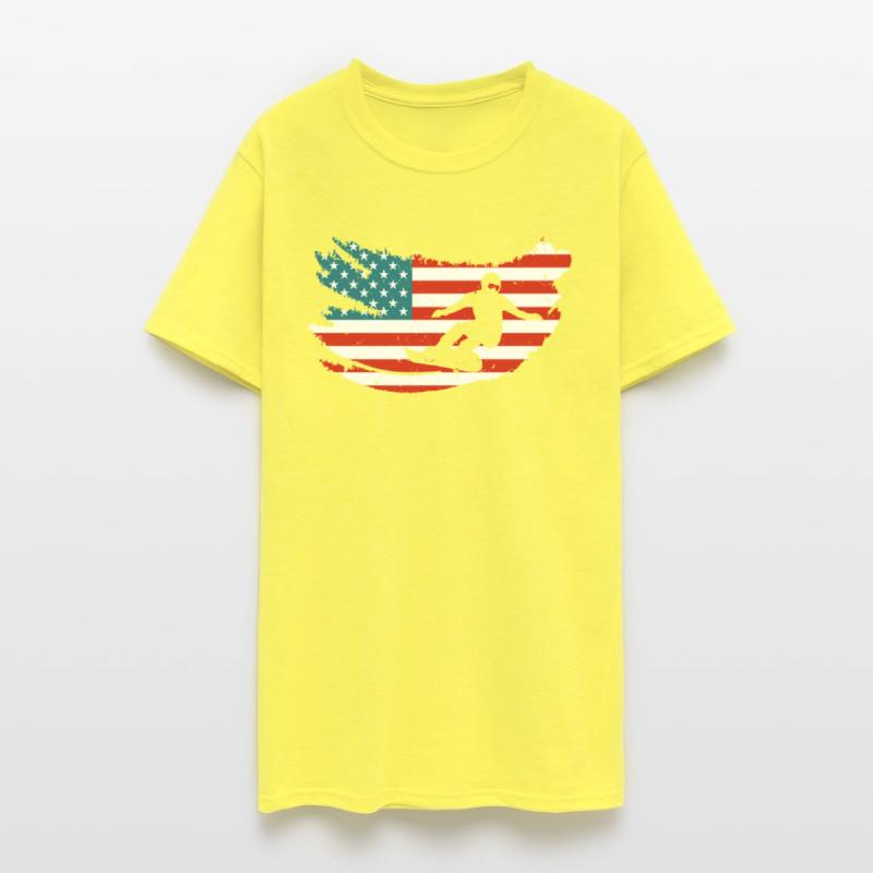 USA Snowboarding Snowboarder Shirt Snowboard