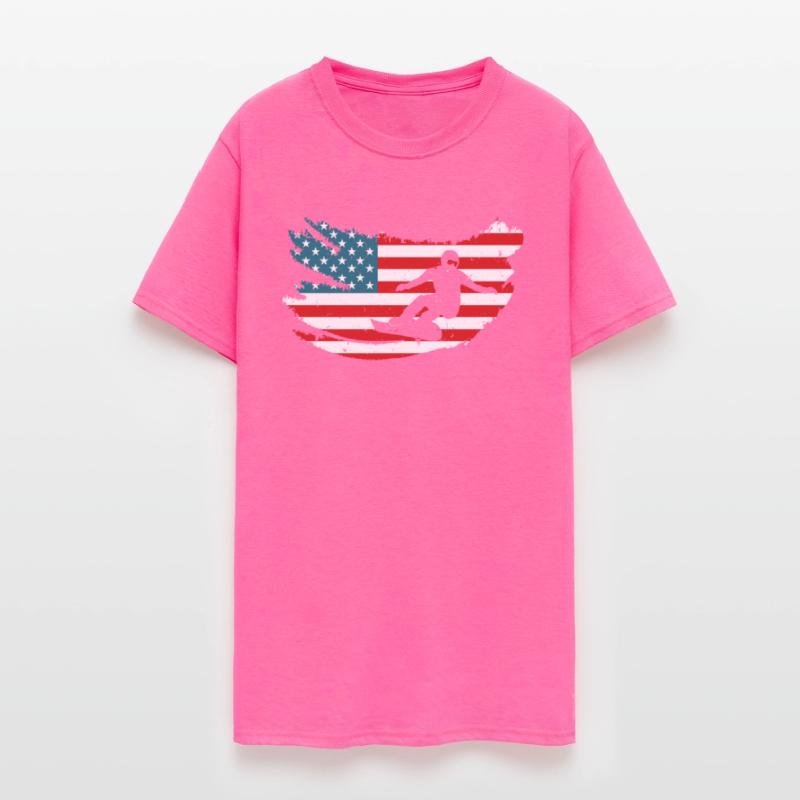 USA Snowboarding Snowboarder Shirt Snowboard