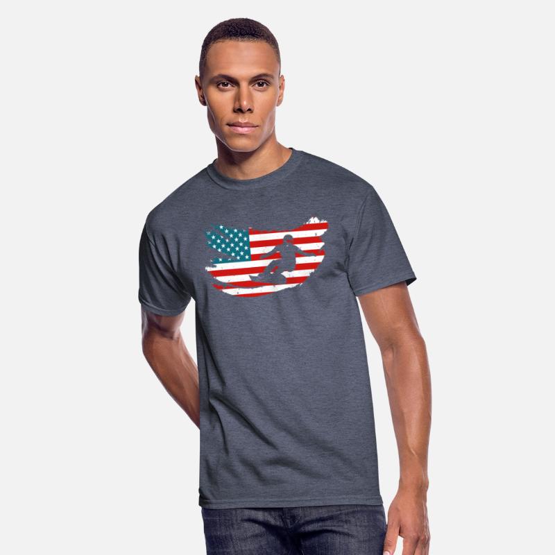 USA Snowboarding Snowboarder Shirt Snowboard