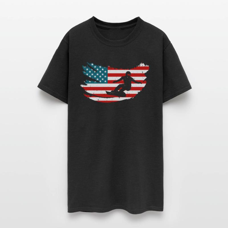 USA Snowboarding Snowboarder Shirt Snowboard