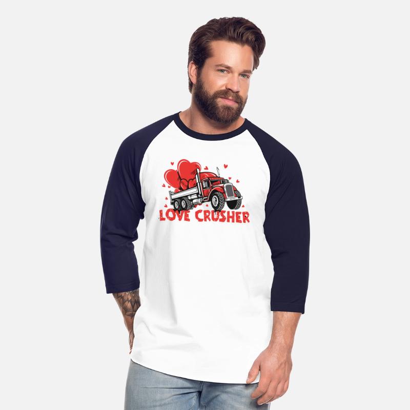 Valentine trucker retro cartoon funny design