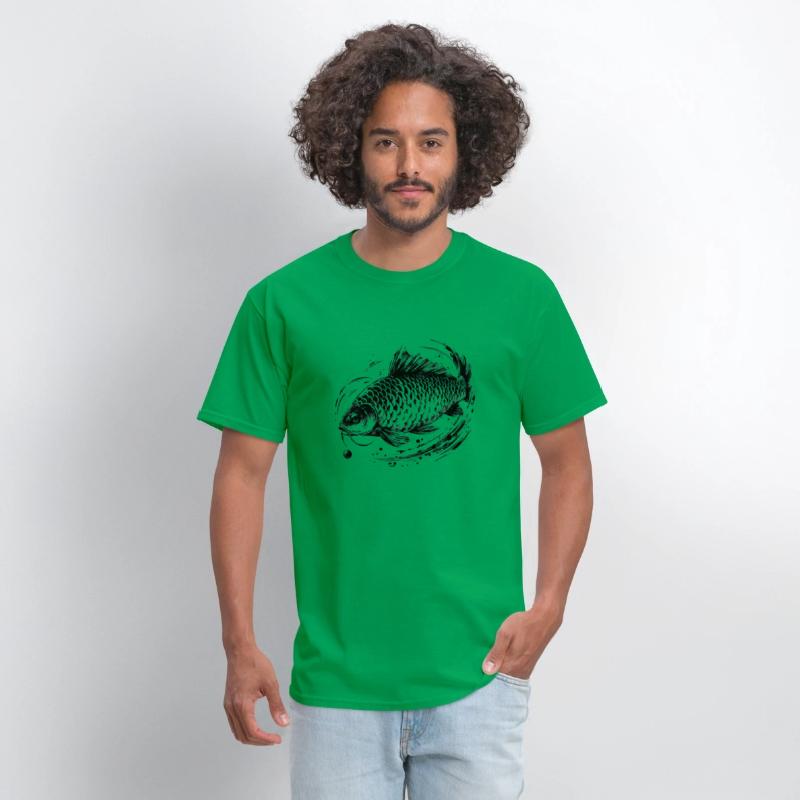 Vector-Style Carp Artwork