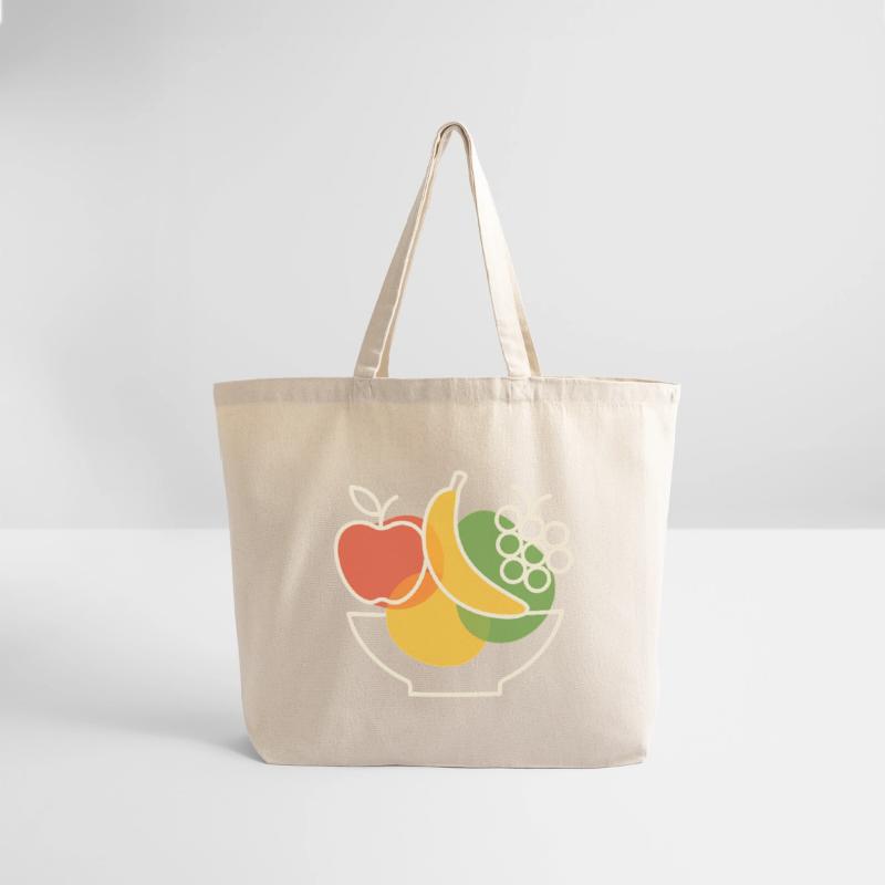 Vibrant Fruit Bowl Illustration