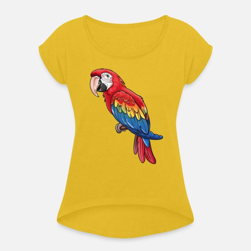 Vibrant Scarlet Macaw Perched Majestically