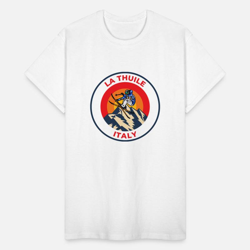 Vintage Cool Skiing in La Thuile Italy Sunset