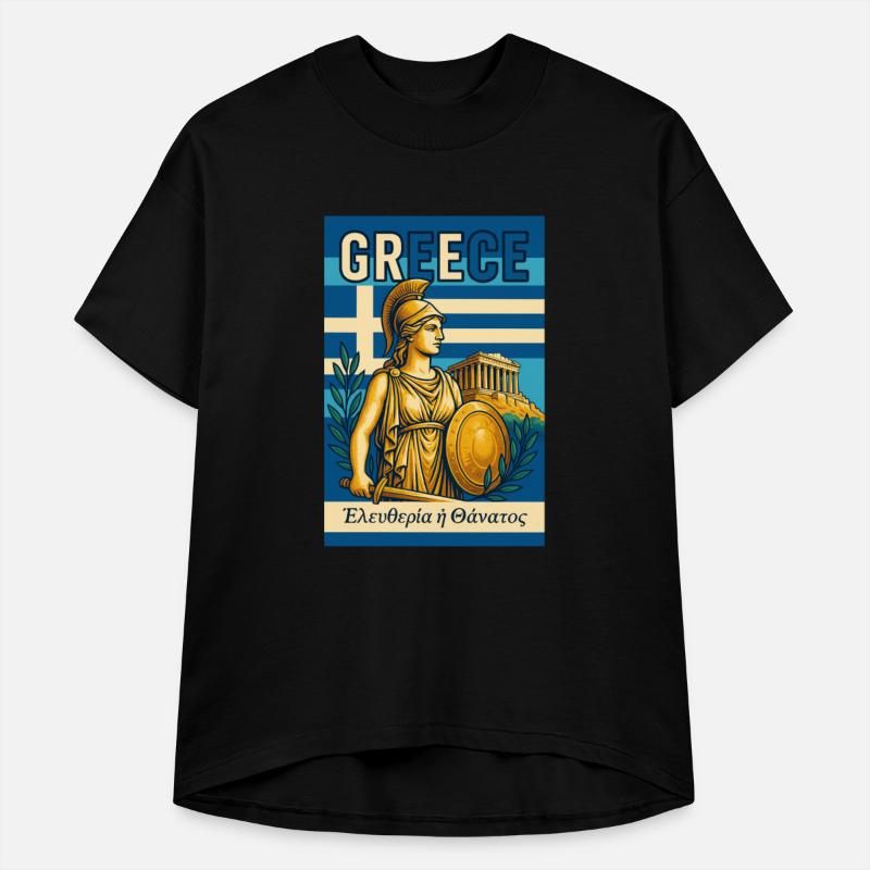 Vintage Greece Travel Design – Freedom or Death