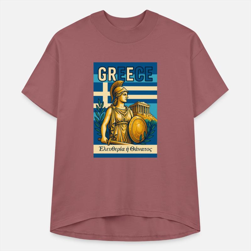 Vintage Greece Travel Design – Freedom or Death