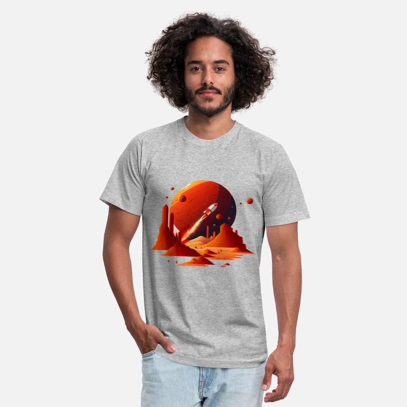 Vintage Space Science Mars Fiction Geek Solar