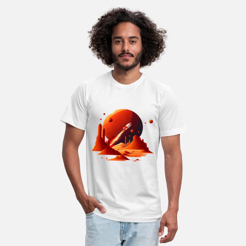 Vintage Space Science Mars Fiction Geek Solar