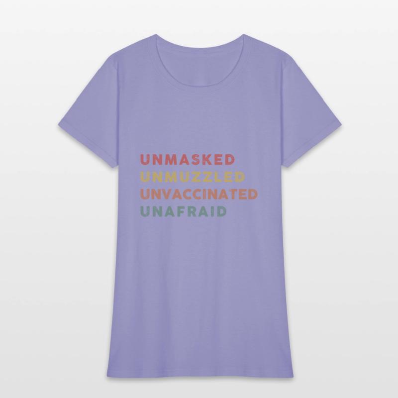 Vintage Unmasked Unmuzzled Unvaccinated Unafraid.