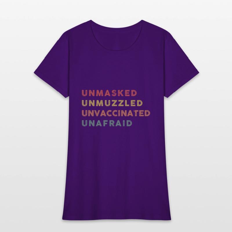 Vintage Unmasked Unmuzzled Unvaccinated Unafraid.