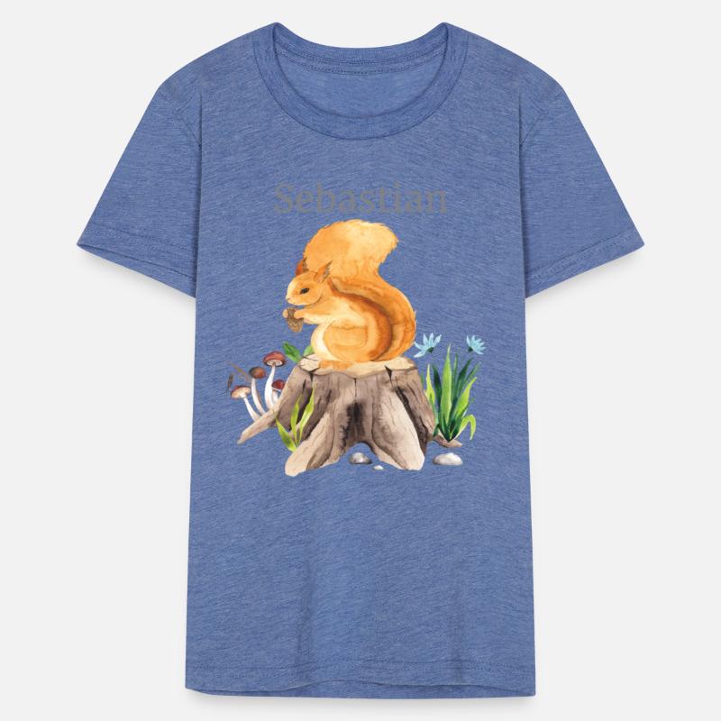 Waldtier Squirrel Flowers Name Sebastian