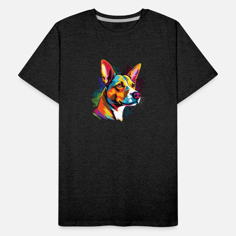 Watercolor Colorful Basenji