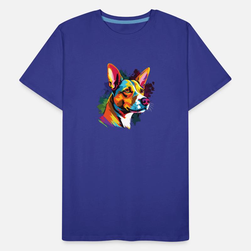 Watercolor Colorful Basenji