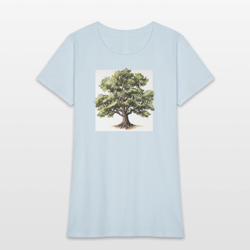 Watercolor Oak Tree Printable Art