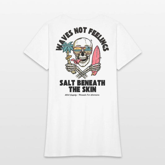Waves Not Feelings | Surf Skull Beach Chaos Design