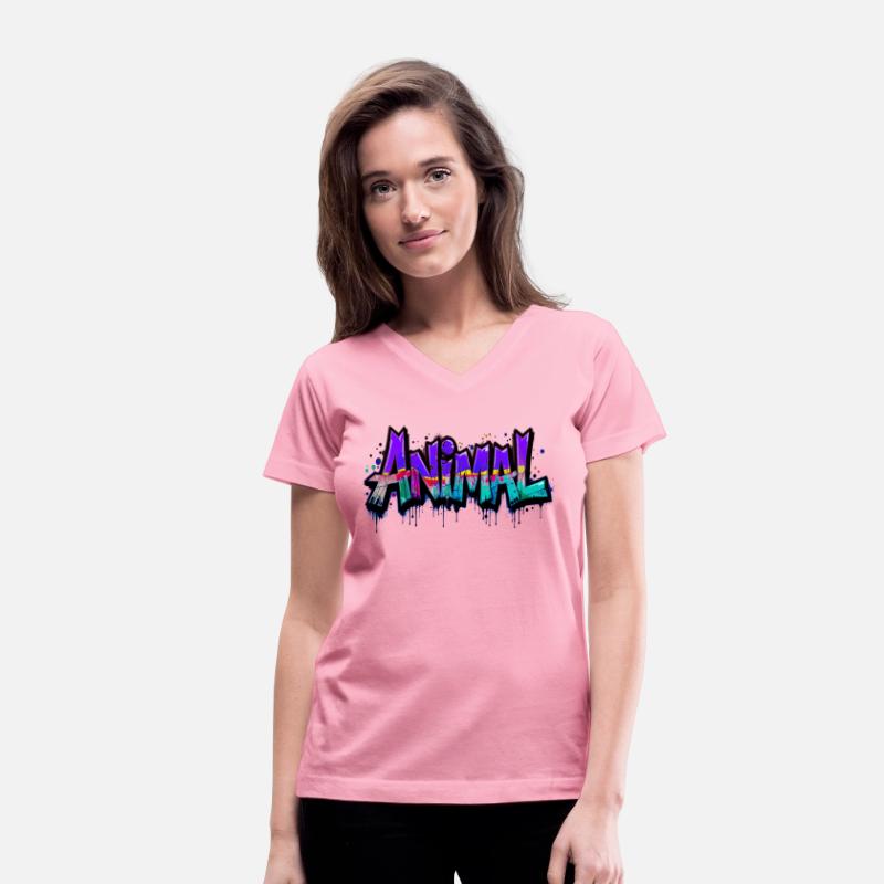 Wild Animal Graffiti Urban Jungle Street wear Tee