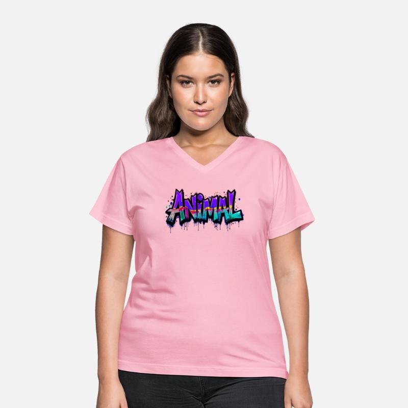 Wild Animal Graffiti Urban Jungle Street wear Tee