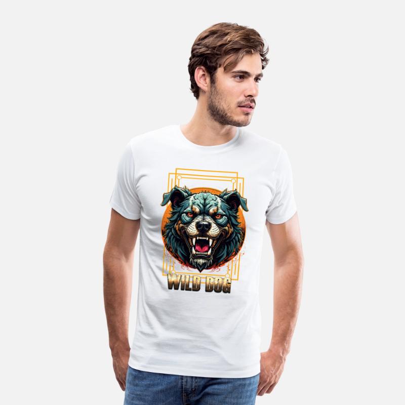 Wild Dog Tee – Fierce Beast Graphic Tee for Street