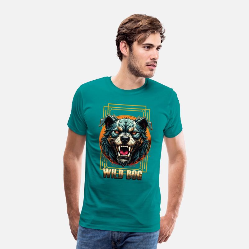 Wild Dog Tee – Fierce Beast Graphic Tee for Street