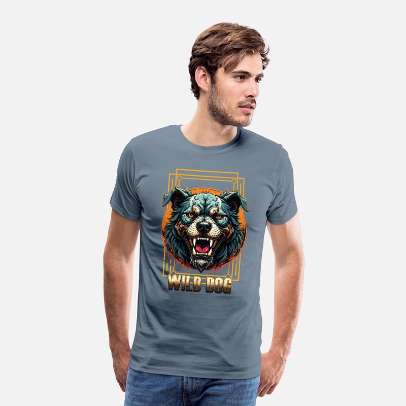 Wild Dog Tee – Fierce Beast Graphic Tee for Street