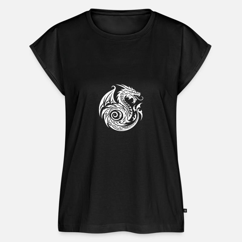 Wild Tribal Tattoo Dragon With Wings