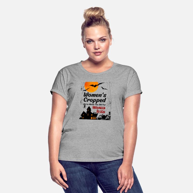 Women's Cropped, We're Never Too Old For Halloween