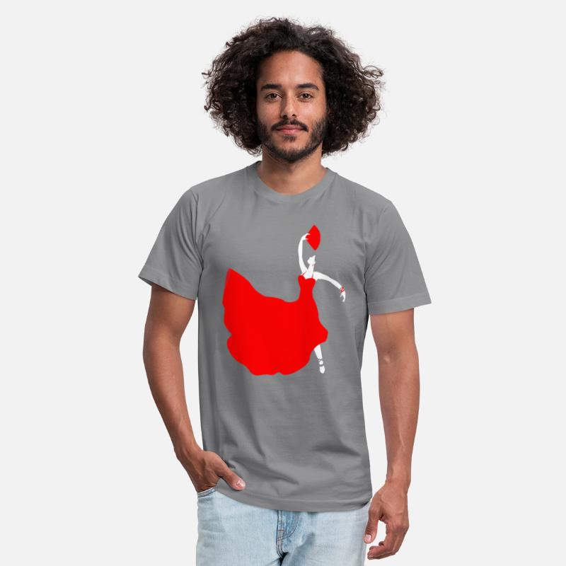 Womens Flamenco Dancer in Red Dress