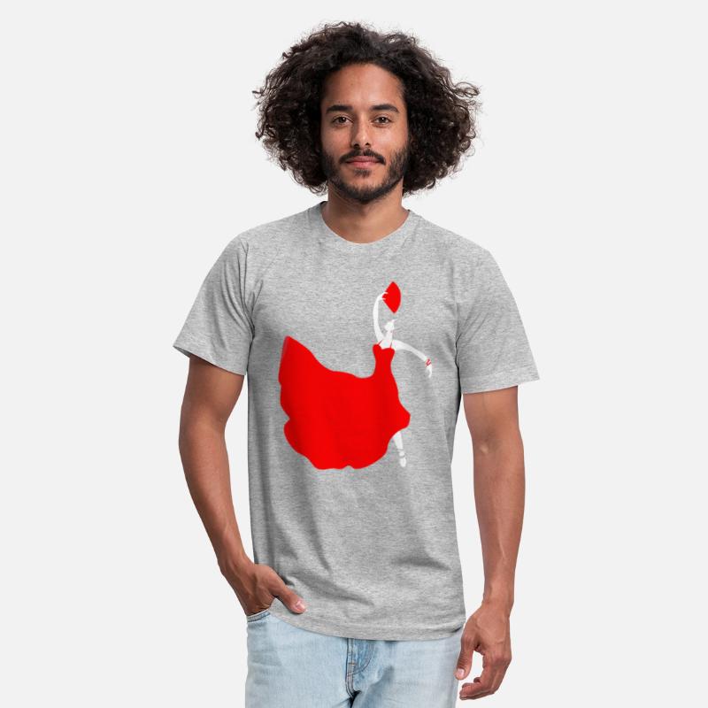 Womens Flamenco Dancer in Red Dress