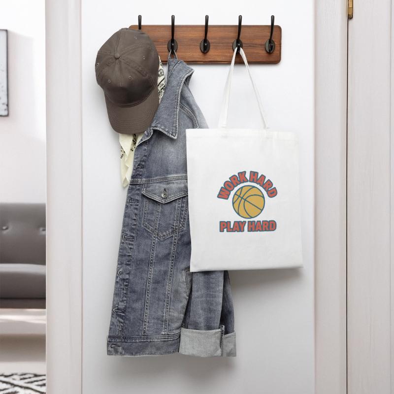 Work Hard Play Hard Basketball Motivational Design