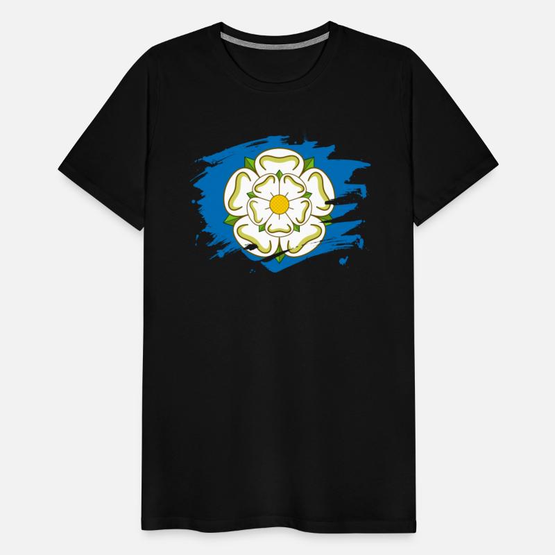 Yorkshire Flag Paint Splatter Design