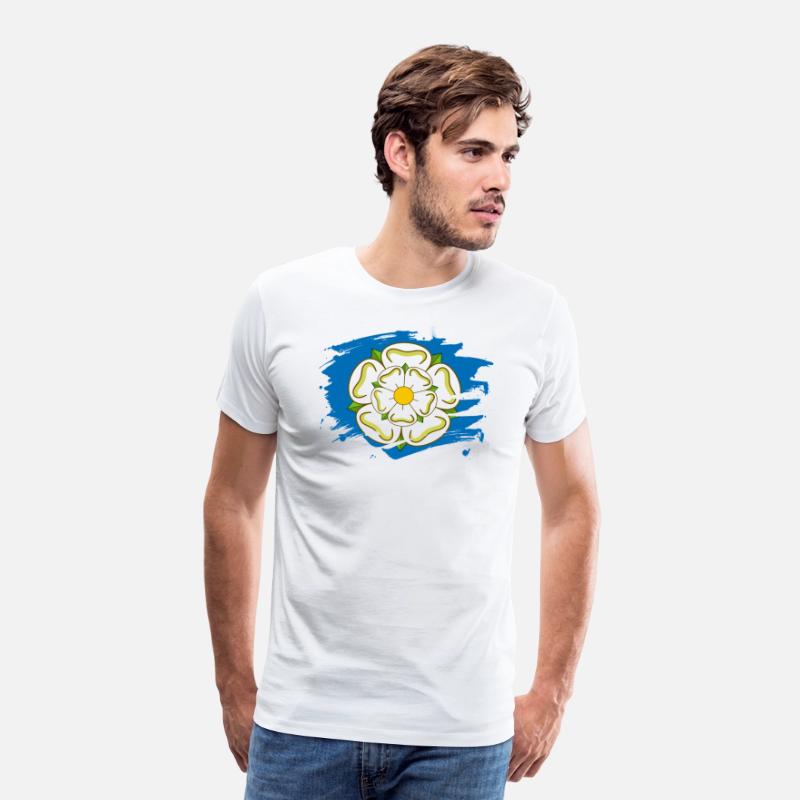 Yorkshire Flag Paint Splatter Design